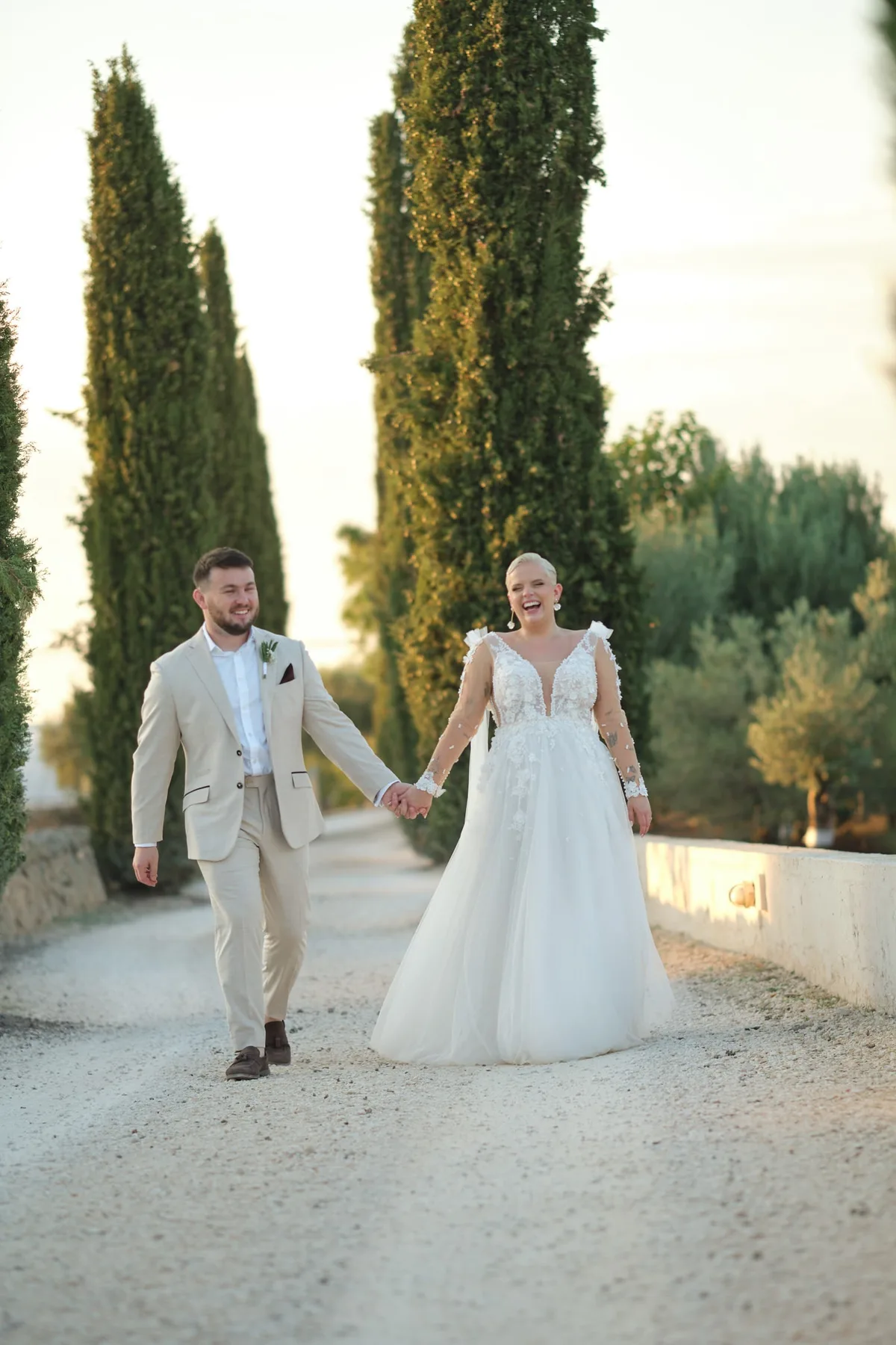 Il viale dei cipressi della masseria