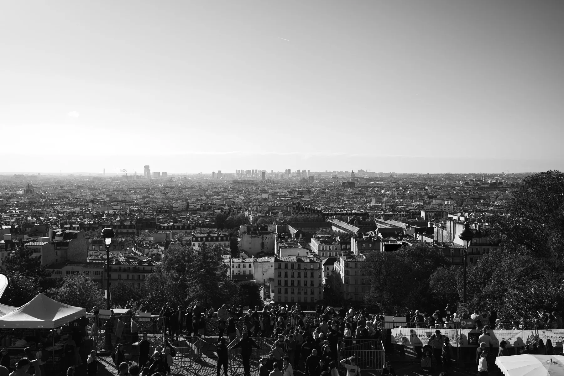 Parigi vista dall'alto della collina di Montmartre